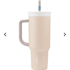 Owala Beige Insulated Tumbler with Straw